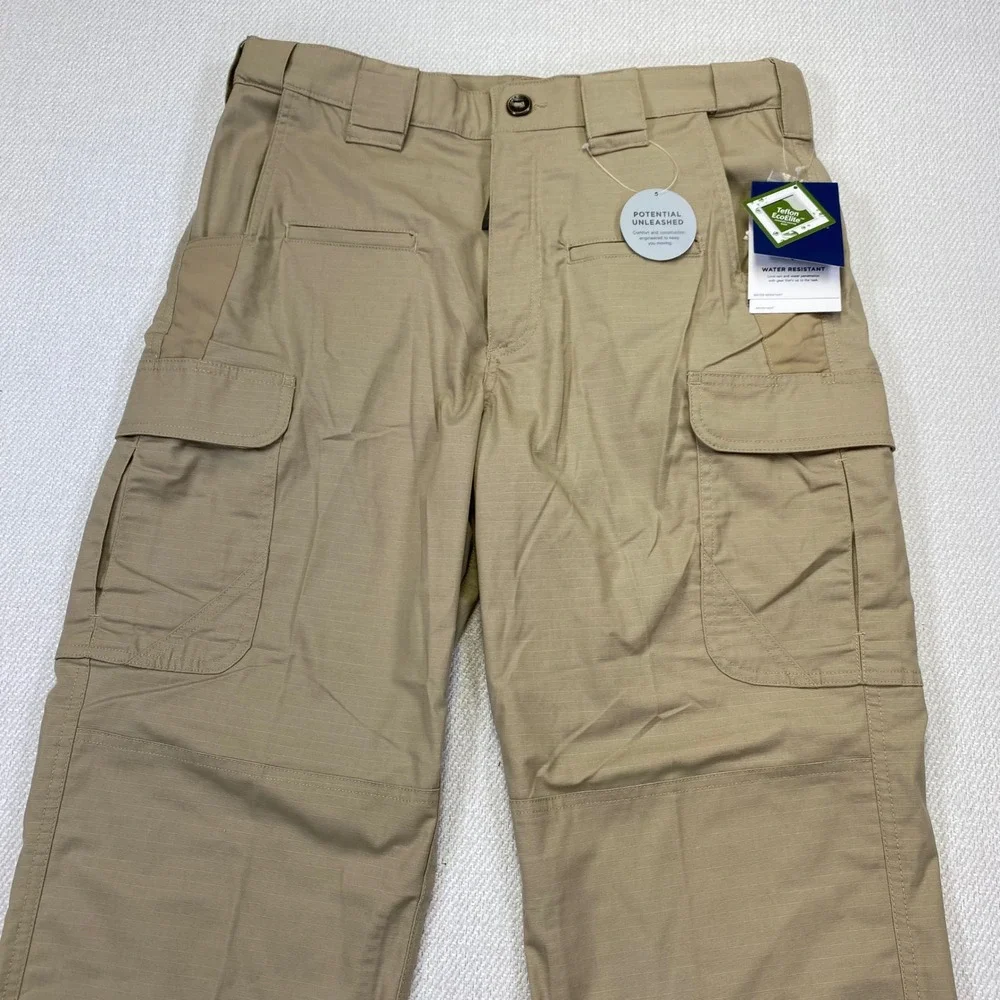 Propper Kinetic Tactical Pants Mens 34x34 Khaki Ripstop Water Resistant F52944X